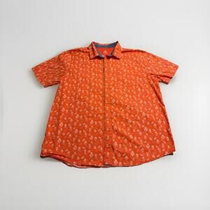 Disney Parks Shirt Mens 2XL Mickey Mouse Hawaiian Button Up Short Sleeve (A35)